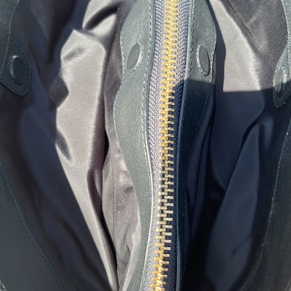 Cole haan black leather tote with braided straps and gold hardware - Picture 7 of 11